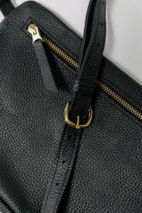 The Big Sling Bag, Pebbled Black