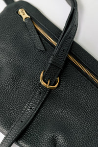 The Midi Sling, Pebbled Black