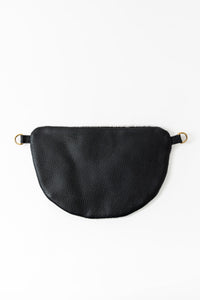 Cow Hair 8: Midi Sling, Pebbled Black