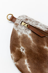 Cow Hair 14: Midi Sling, Cognac
