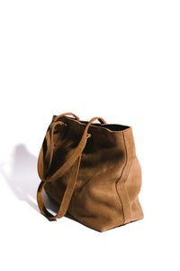 The Tote Bag, Caramel Suede
