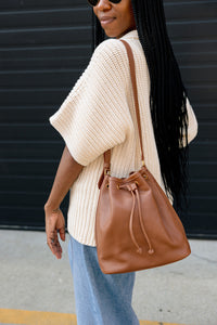 The Everyday Bucket Bag, Cognac