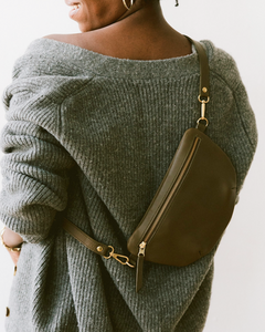 Olive green sling bag online