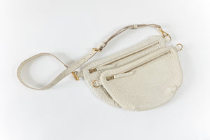 The Midi Sling, Ivory Croco