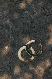 Flat Hoop Earrings