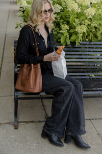 The Everyday Bucket Bag, Cognac