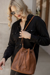The Everyday Bucket Bag, Cognac