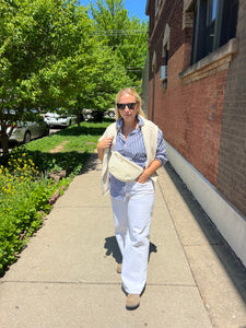 The Midi Sling, Ivory Croco