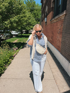 The Midi Sling, Ivory Croco