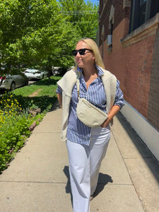 The Midi Sling, Ivory Croco