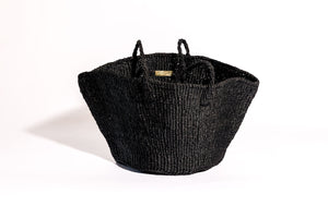 Sisal Market Tote, Black