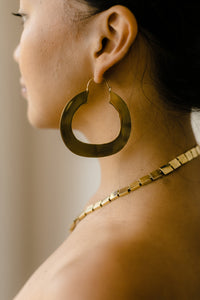 Flat Hoop Earrings